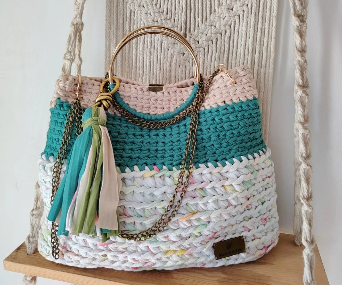 Bolso tejido a mano Marandre